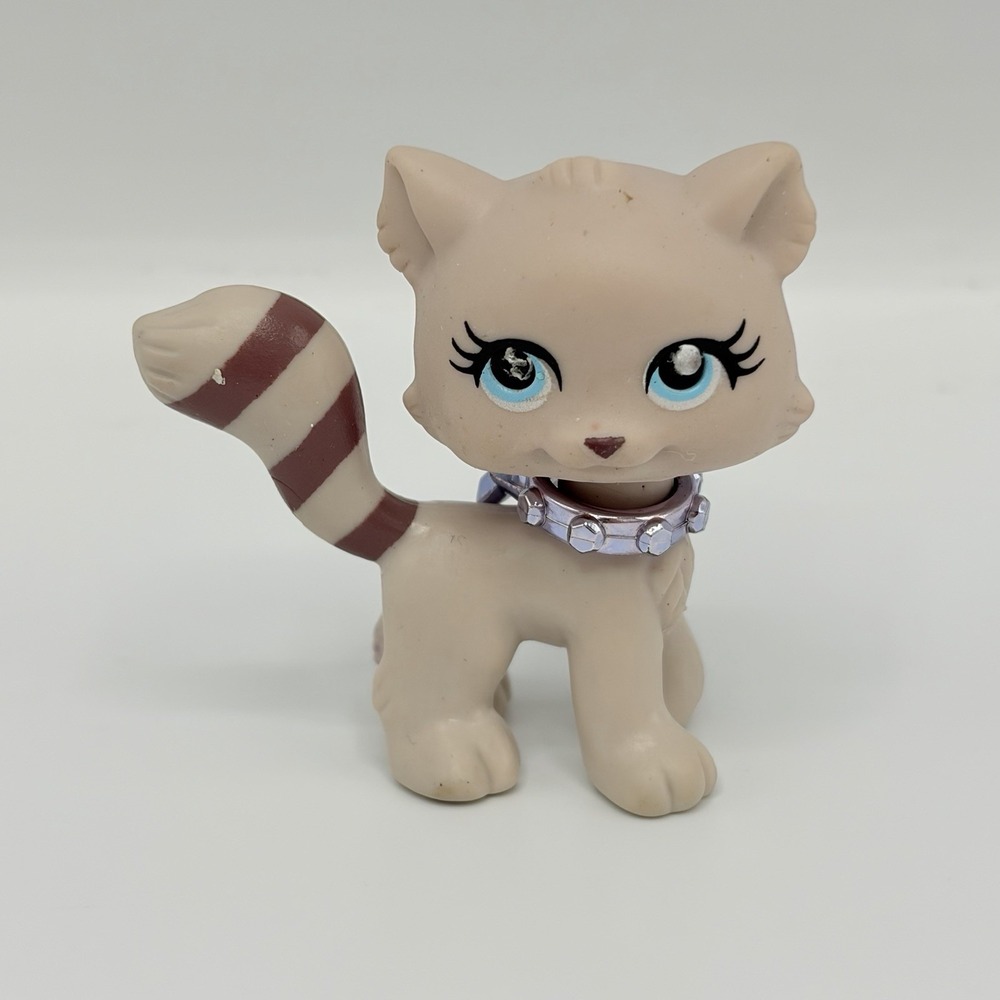 Polly Pocket Sparklin Pets Mattel Lemur Brown Strip Tail Raccoon Sparkly Eyes‎